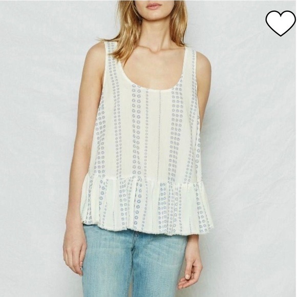Current Elliott Printed The Ballet Tank Top Daisy Stripe - Picture 2 of 9